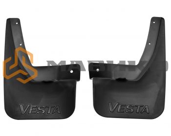 Брызговики задние YUGAR для Лада Веста с надписью Vesta