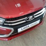 Накладки из нержавейки на решетку радиатора  Lada Vesta