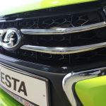 Накладки из нержавейки на решетку радиатора  Lada Vesta
