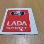 Наклейка LADA Sport объемная на крыло, смола