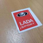 Наклейка LADA Sport объемная на крыло, смола
