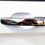 Накладки на наружные ручки дверей из нержавейки (без надписи) Лада Веста